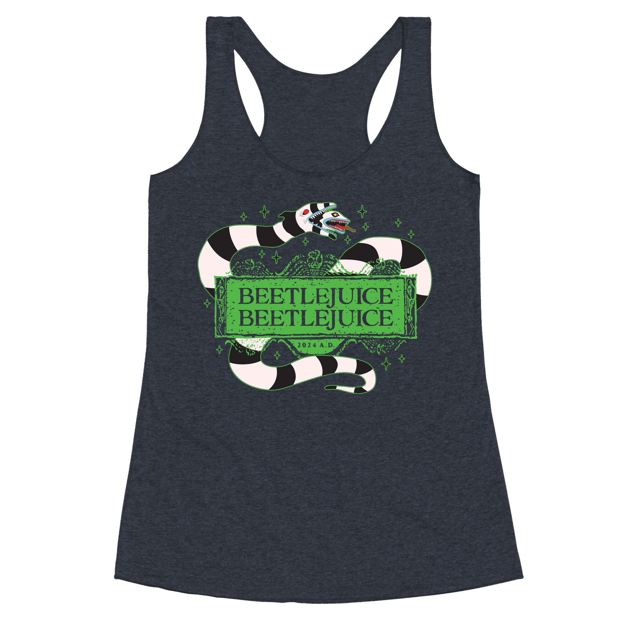 Beetlejuice Beetlejuice 2024 AD Racerback Tank